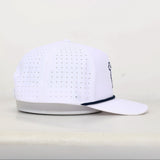 Simply Golden Golf Hat | White