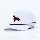 Simply Golden Golf Hat | Garnet