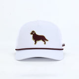 Simply Golden Golf Hat | Garnet