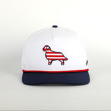 Patriotic Pup Golf Hat | Stripes