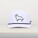 Simply Golden Golf Hat | White