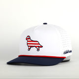 Patriotic Pup Golf Hat | Stripes