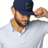Simply Golden Golf Hat | Navy