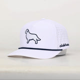 Simply Golden Golf Hat | White