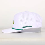 The Golden Golf Hat | White