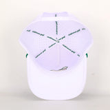 The Golden Golf Hat | White