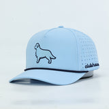 Simply Golden Golf Hat | Baby Blue